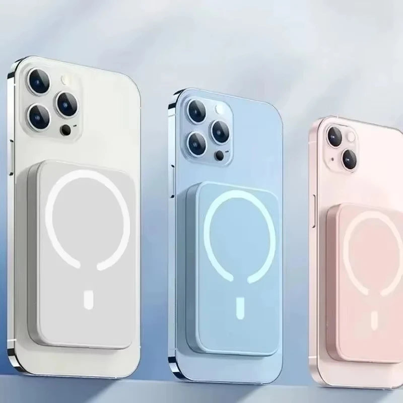 Batterie externe magnétique avec chargeur rapide sans fil  (compatible MagSafe)