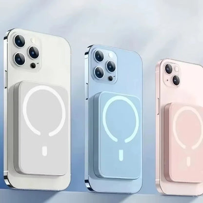 Batterie externe magnétique avec chargeur rapide sans fil  (compatible MagSafe)