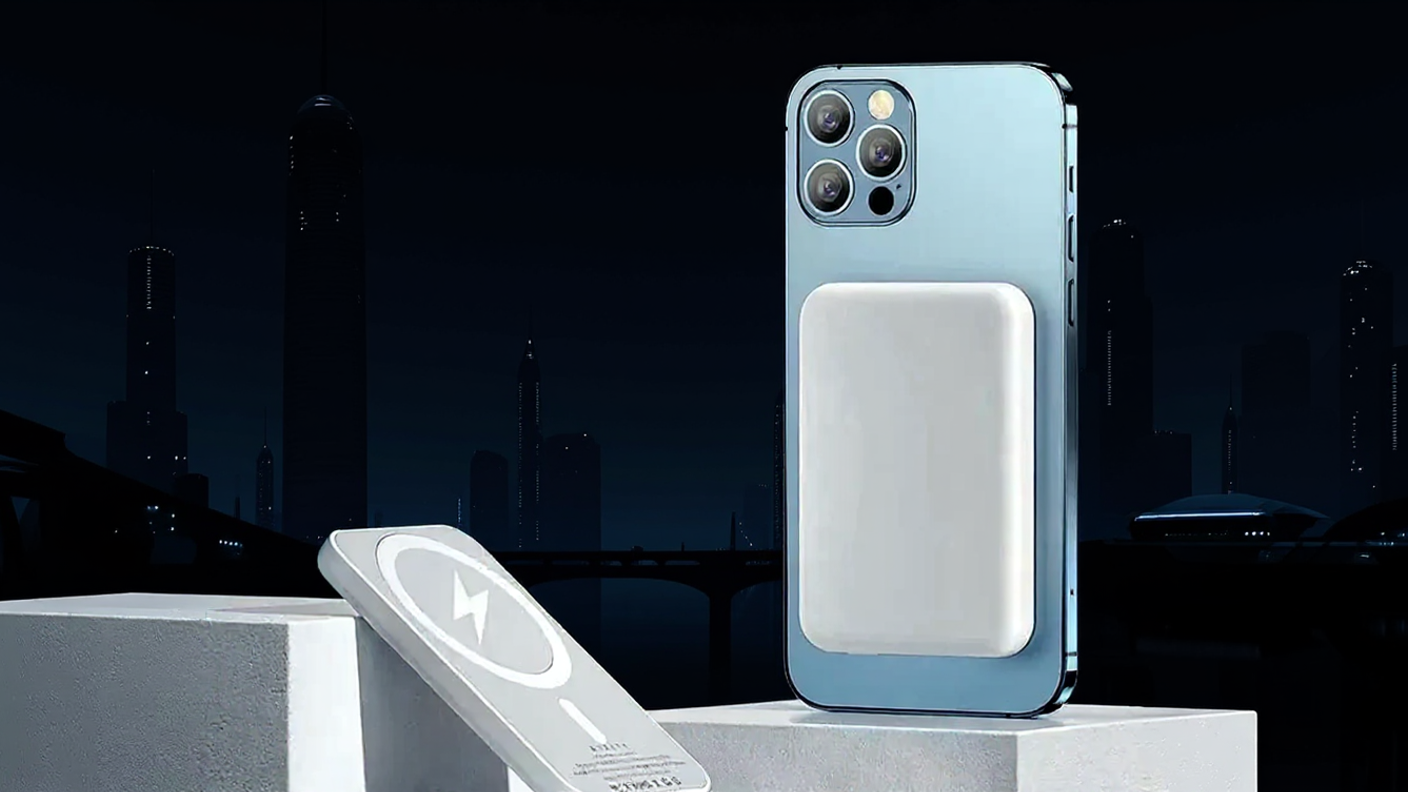 Batterie externe magnétique avec chargeur rapide sans fil  (compatible MagSafe)