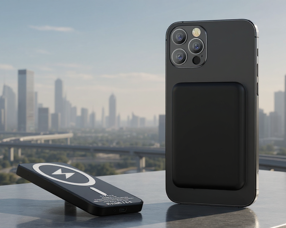 Batterie externe magnétique avec chargeur rapide sans fil  (compatible MagSafe)