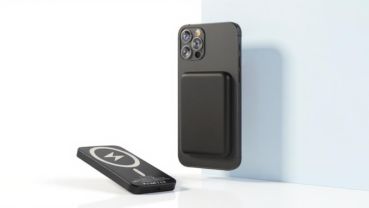 Batterie externe magnétique avec chargeur rapide sans fil  (compatible MagSafe)